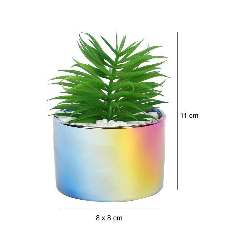 Buy Faux Agave In Ombre Pot - 12 cms Artificial Plants from Vaaree