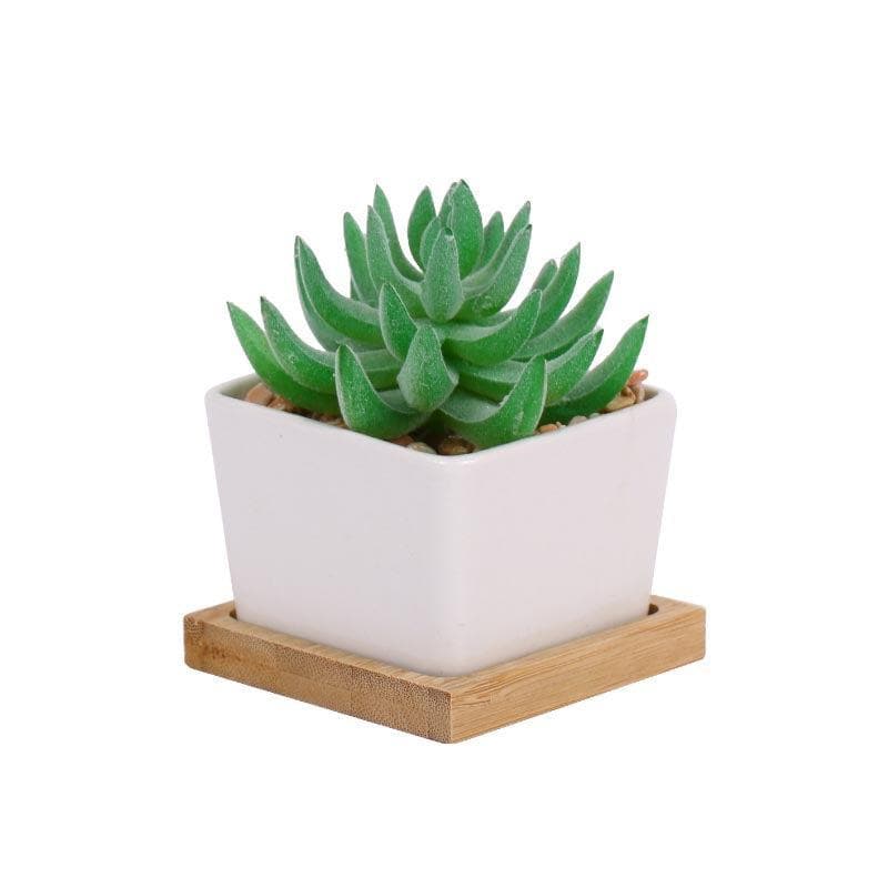 Buy Faux Aloe Vera In Square Pot - 9 cms Artificial Plants from Vaaree