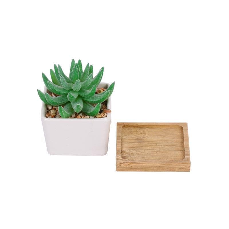 Buy Faux Aloe Vera In Square Pot - 9 cms Artificial Plants from Vaaree