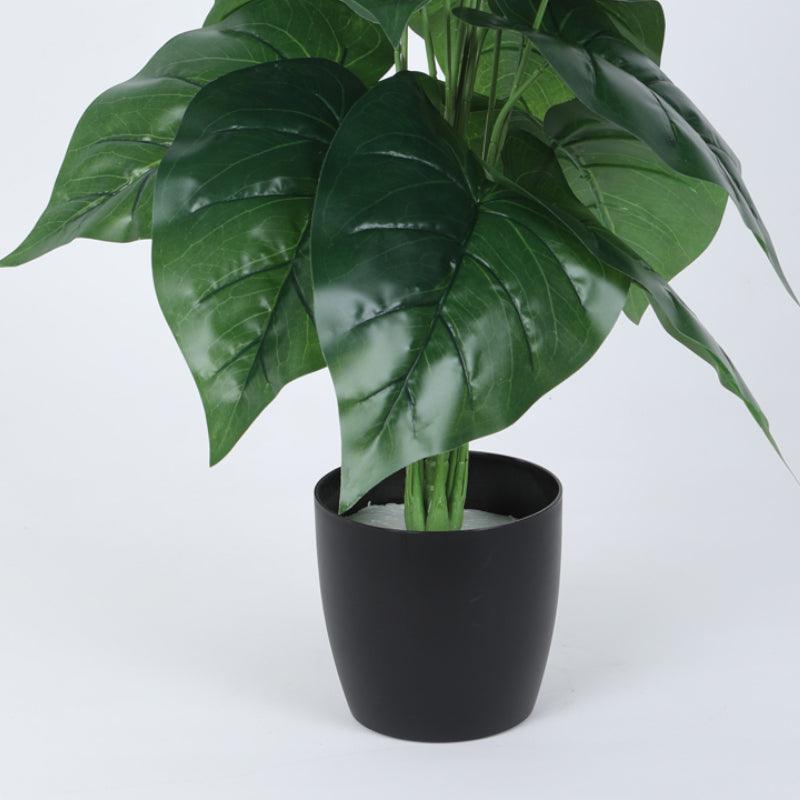 Artificial Plants - Faux Anthurium Silk Plant With Pot - 2.13 ft