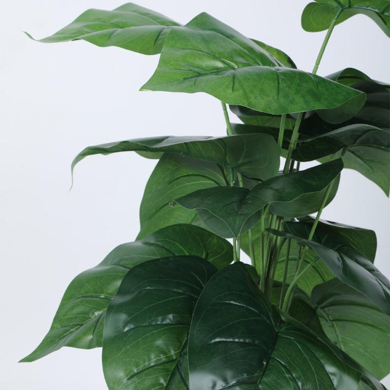 Artificial Plants - Faux Anthurium Silk Plant With Pot - 2.13 ft