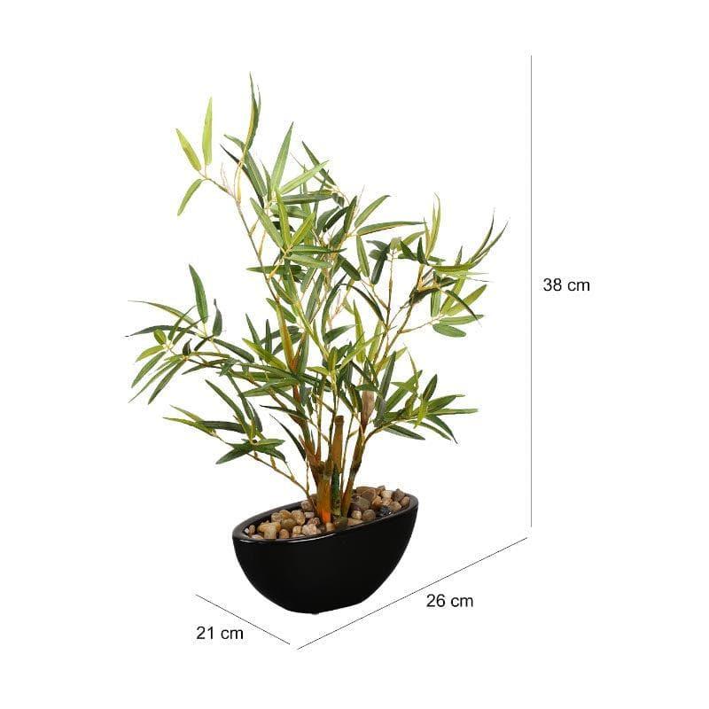 Buy Artificial Plants - Faux Bamboo Bonsai In Bowl Pot at Vaaree online