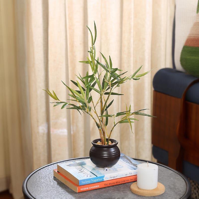 Buy Faux Bamboo Bonsai In Ceramic Pot - 30 cms Artificial Plants from Vaaree