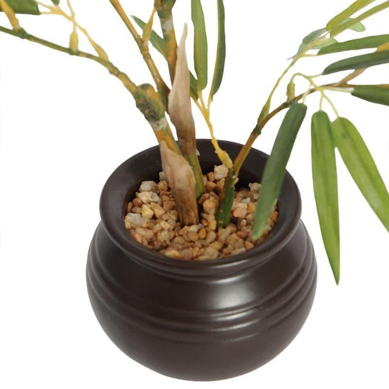 Artificial Plants - Faux Bamboo Bonsai In Ceramic Pot - 30 cms