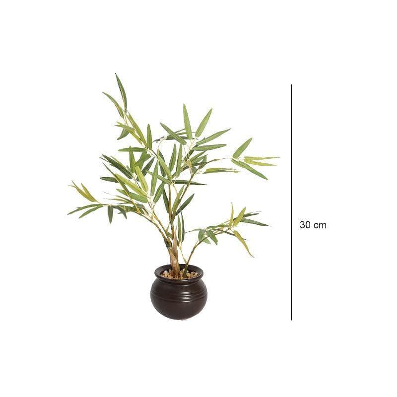 Artificial Plants - Faux Bamboo Bonsai In Ceramic Pot - 30 cms