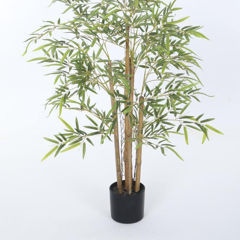 Buy Faux Bamboo Plant With Pot (3.94 ft) - Light Green Artificial Plants from Vaaree