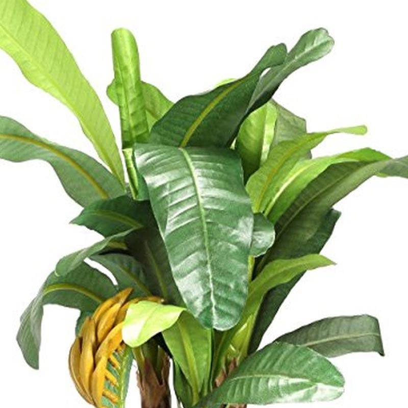 Buy Faux Banana Bonsai In Ceramic Pot (16 cms) - Big Artificial Plants from Vaaree