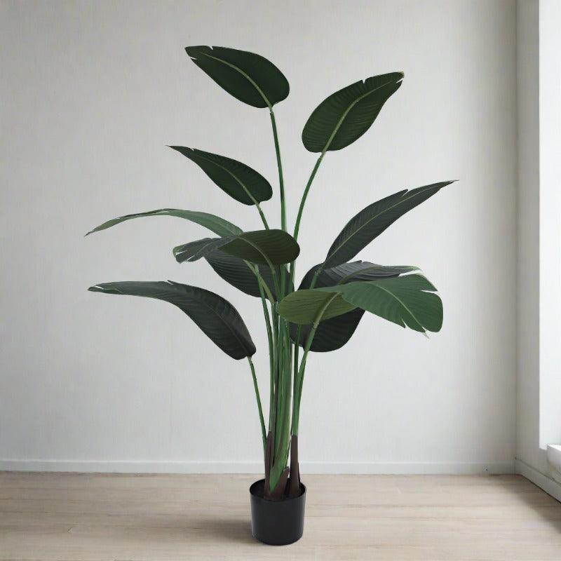 Buy Faux Bird of Paradise Plant With Pot - 4.92 ft Artificial Plants from Vaaree