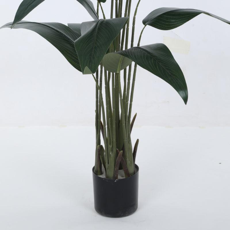 Artificial Plants - Faux Bird Of Paradise Plant With Pot - 4.92 ft