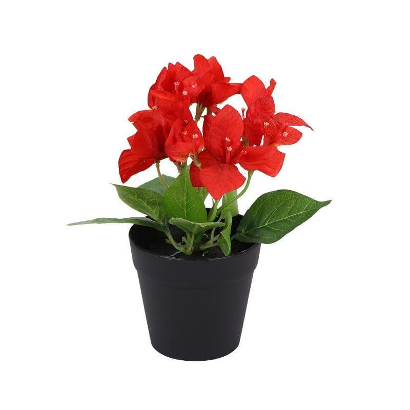 Buy Faux Bougainvillea Bonsai (21 cms) - Red Artificial Plants from Vaaree