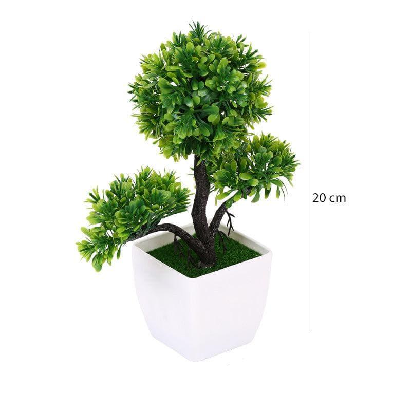 Artificial Plants - Faux Bushy Bonsai Plant - 20 cms