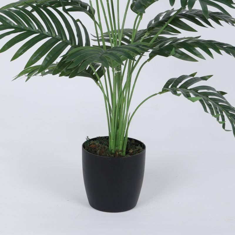 Artificial Plants - Faux Butterfly Palm Plant With Pot - 2.79 ft