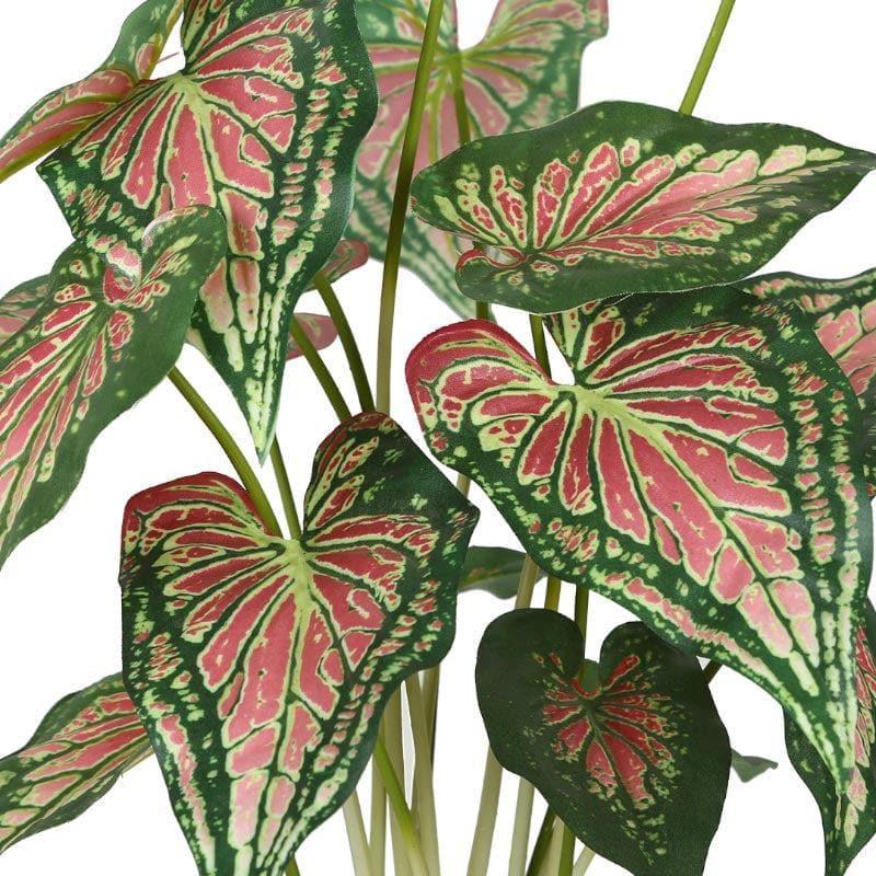 Buy Faux Caladium Bonsai In Ceramic Pot (59 cms) - Turquoise Artificial Plants from Vaaree