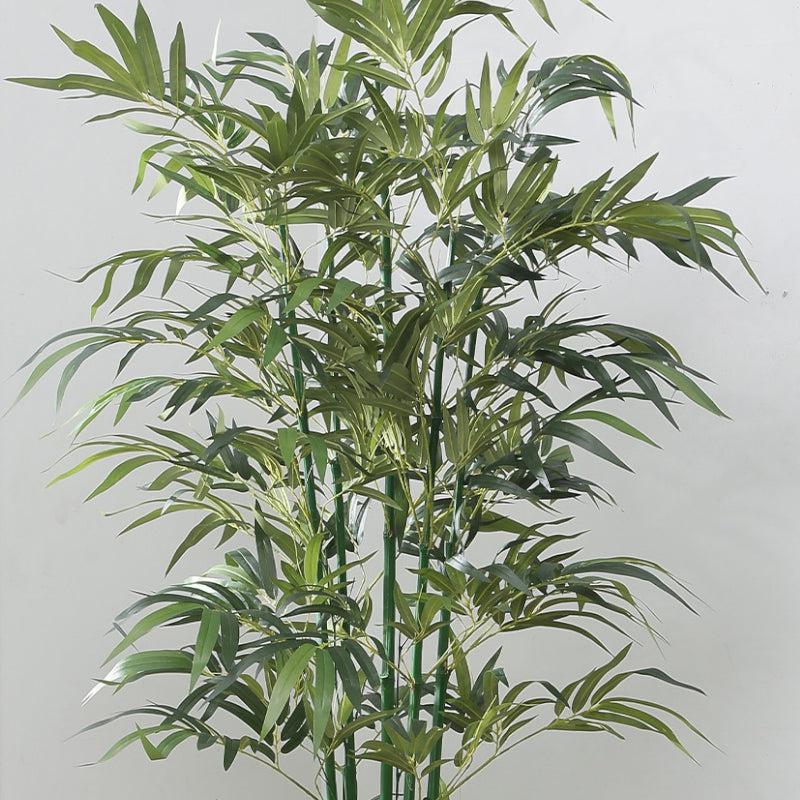 Buy Faux Evergreen Bamboo Plant With Pot (6.89 ft) - Dark Green Artificial Plants from Vaaree