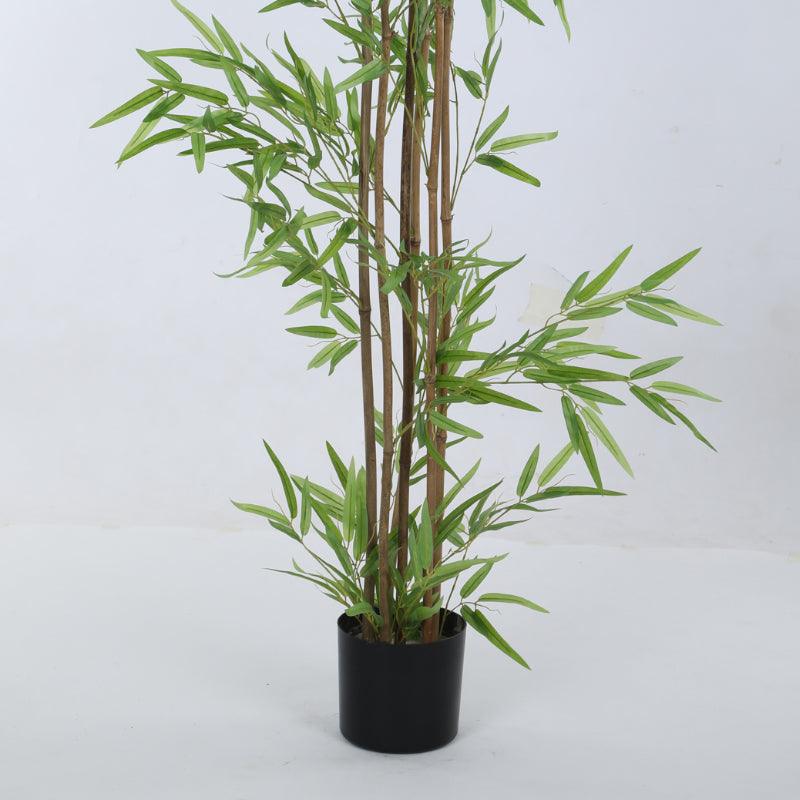 Buy Faux Evergreen Bamboo Plant With Pot (4.92 ft) - Light Green Artificial Plants from Vaaree