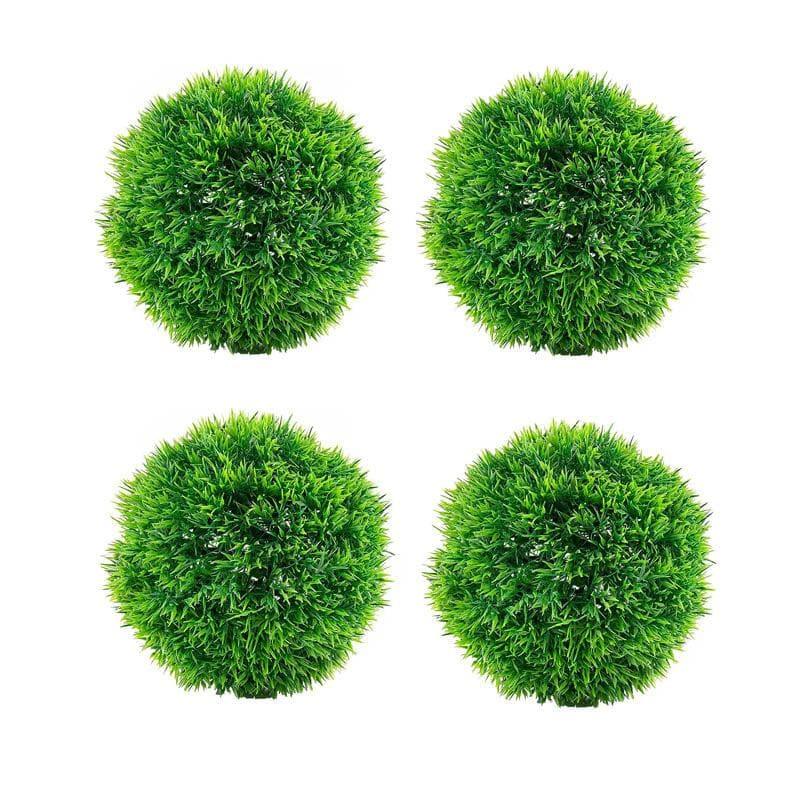 Artificial Plants - Faux Evergreen Bush (9 cms) - Set Of Four