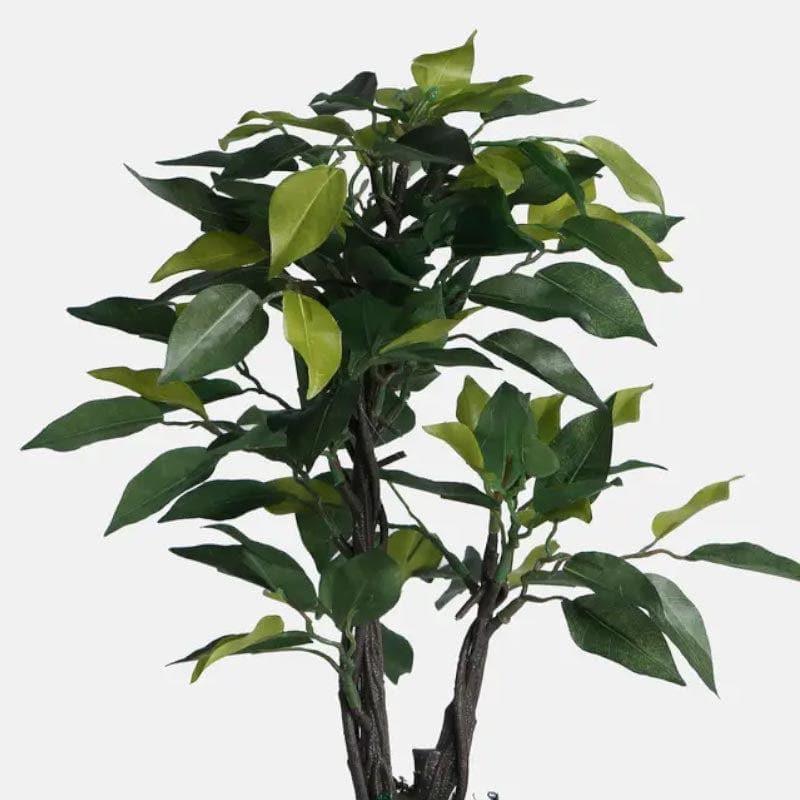 Buy Faux Ficus Bonsai In Round Pot (33 cms) - Green Artificial Plants from Vaaree