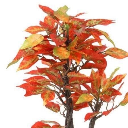 Buy Faux Ficus Bonsai In Round Pot (33 cms) - Red Artificial Plants from Vaaree