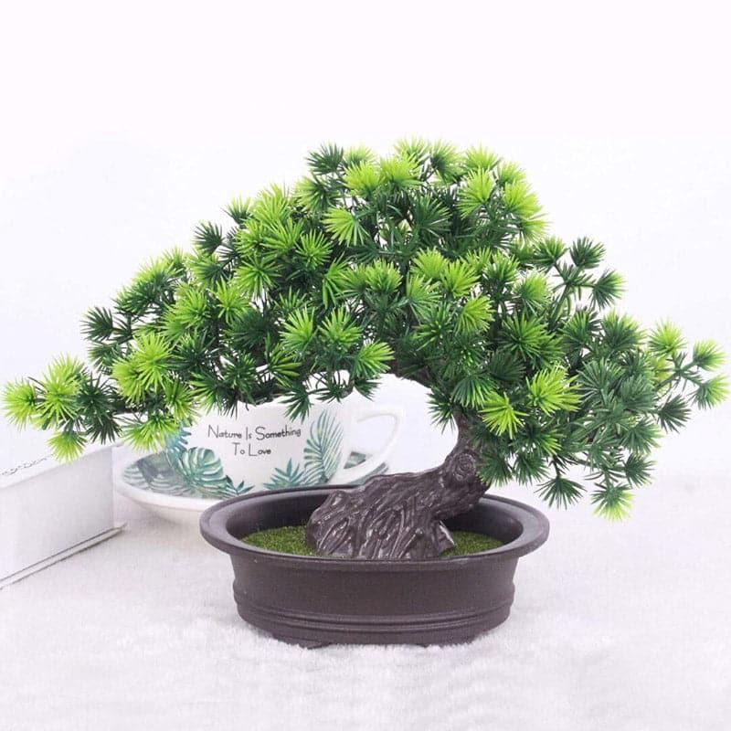 Buy Faux Fir Bonsai Tree With Pot - 23 cms Artificial Plants from Vaaree