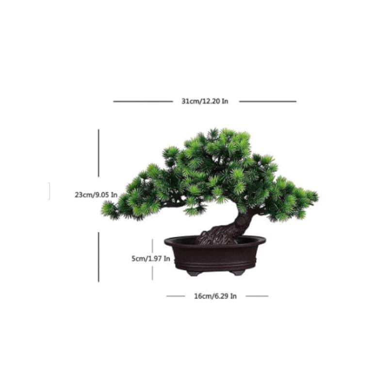 Buy Faux Fir Bonsai Tree With Pot - 23 cms Artificial Plants from Vaaree