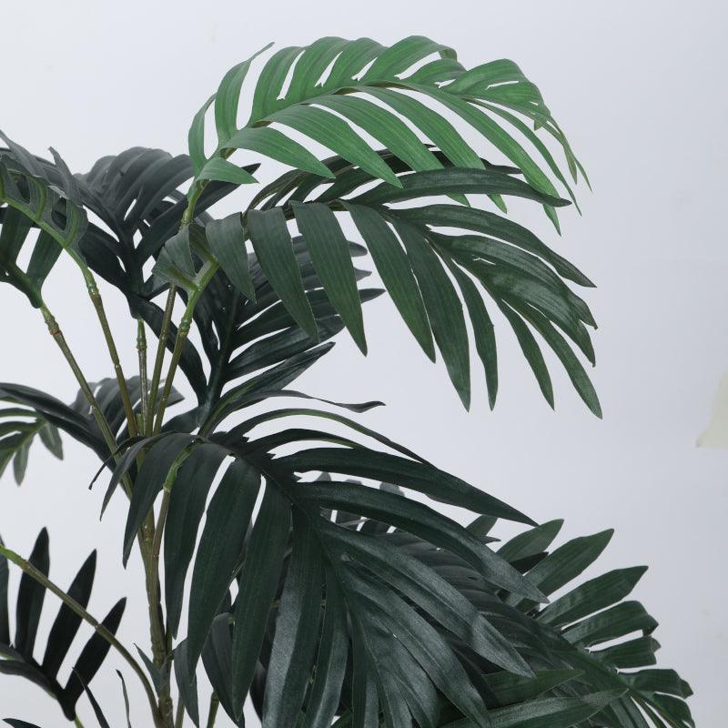 Artificial Plants - Faux Golden Cane Areca Palm Plant With Pot - 2.46 ft
