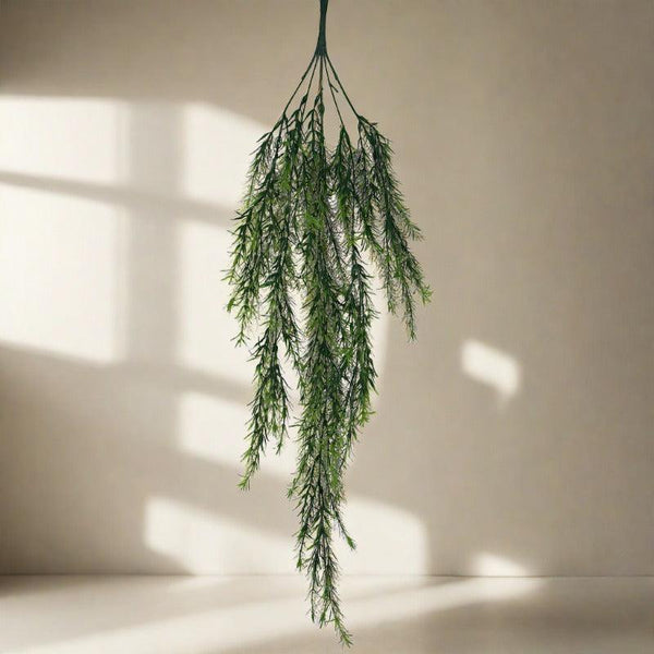 Artificial Plants - (Light Green) Faux Hanging Antler Leaf (2.62 ft) - Set Of Two