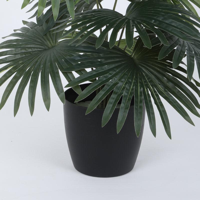 Buy Faux Mini Palm Plant With Pot - 55 cms Artificial Plants from Vaaree