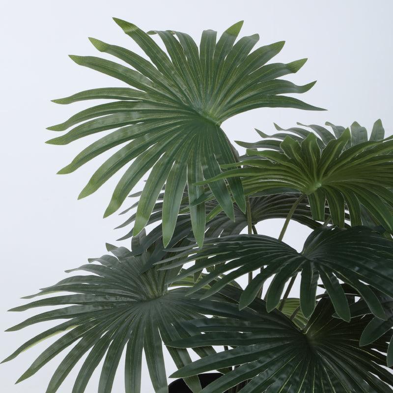 Artificial Plants - Faux Mini Palm Plant With Pot - 55 cms