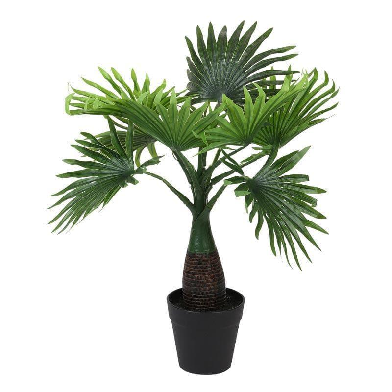 Artificial Plants - Faux Palm Bonsai In Cone Pot - 40 cms