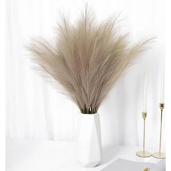 Artificial Plants - Faux Pampas Grass Sticks (45.7 cms) - Coffee