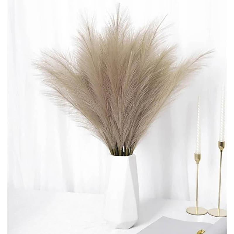 Buy Faux Pampas Grass Sticks (45.7 cms) - Coffee Artificial Plants from Vaaree