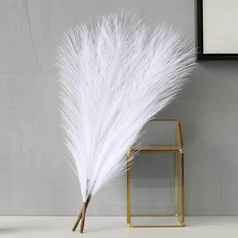 Buy Faux Pampas Grass Sticks (45.7 cms) - White Artificial Flowers from Vaaree