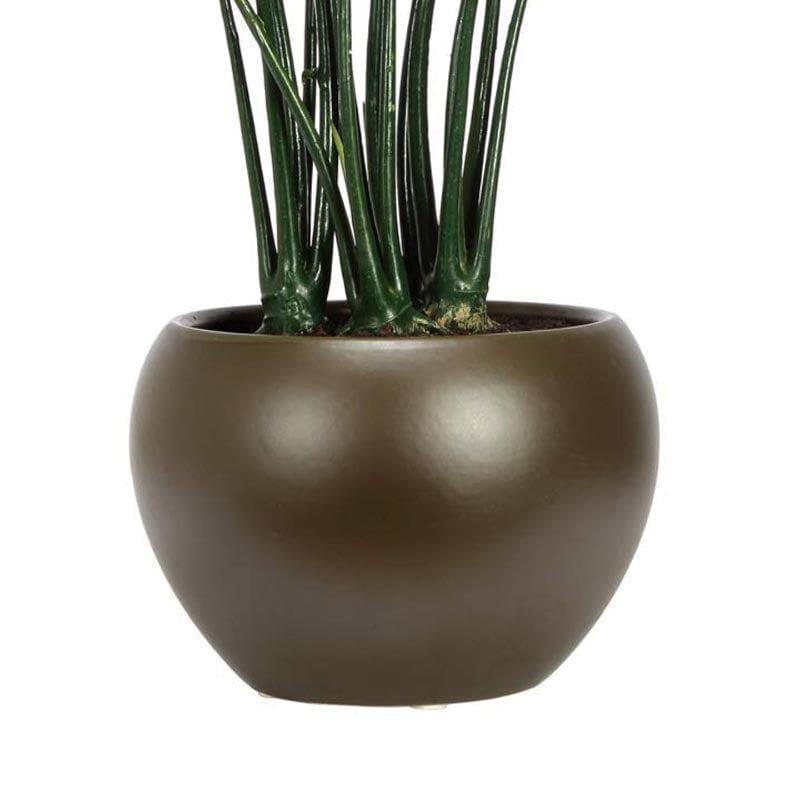 Artificial Plants - Faux Philodendron Bonsai In Ceramic Pot - 37 cms