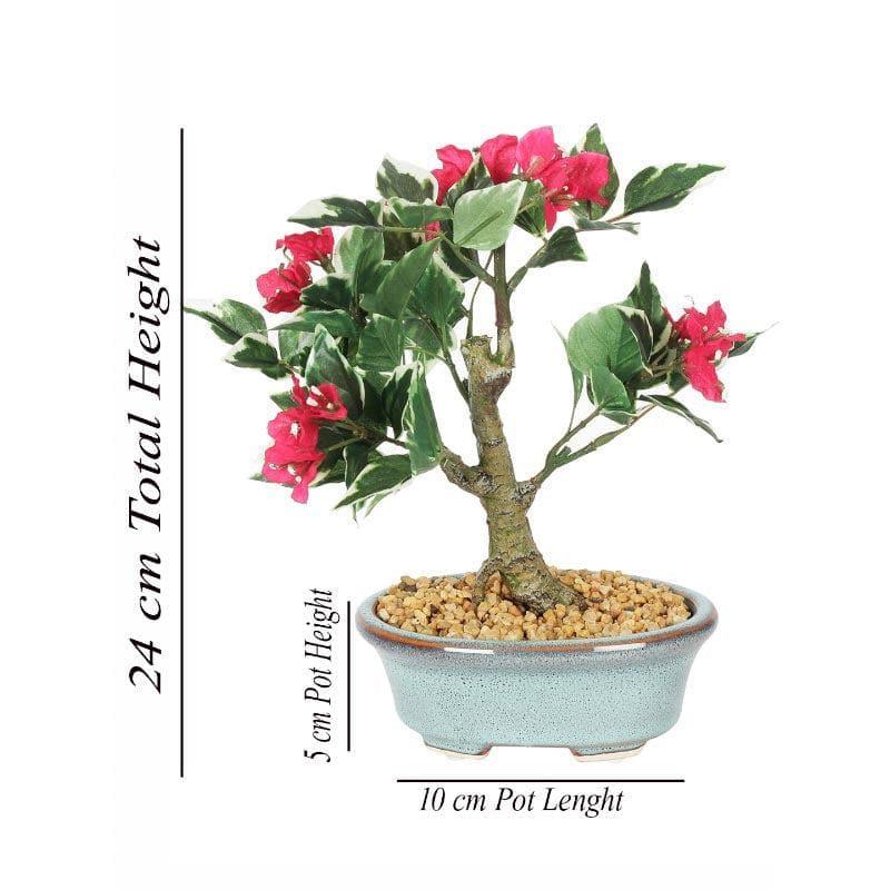 Buy Faux Pink Bougainvillea Bonsai (24 cms) - Big Artificial Plants from Vaaree