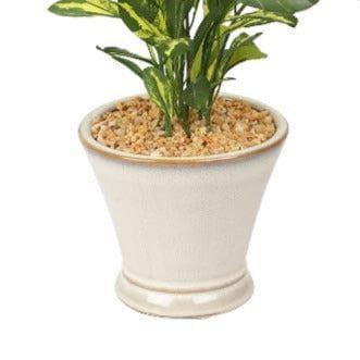 Artificial Plants - Faux Schefflera Bonsai In Cone Pot - 42 cms