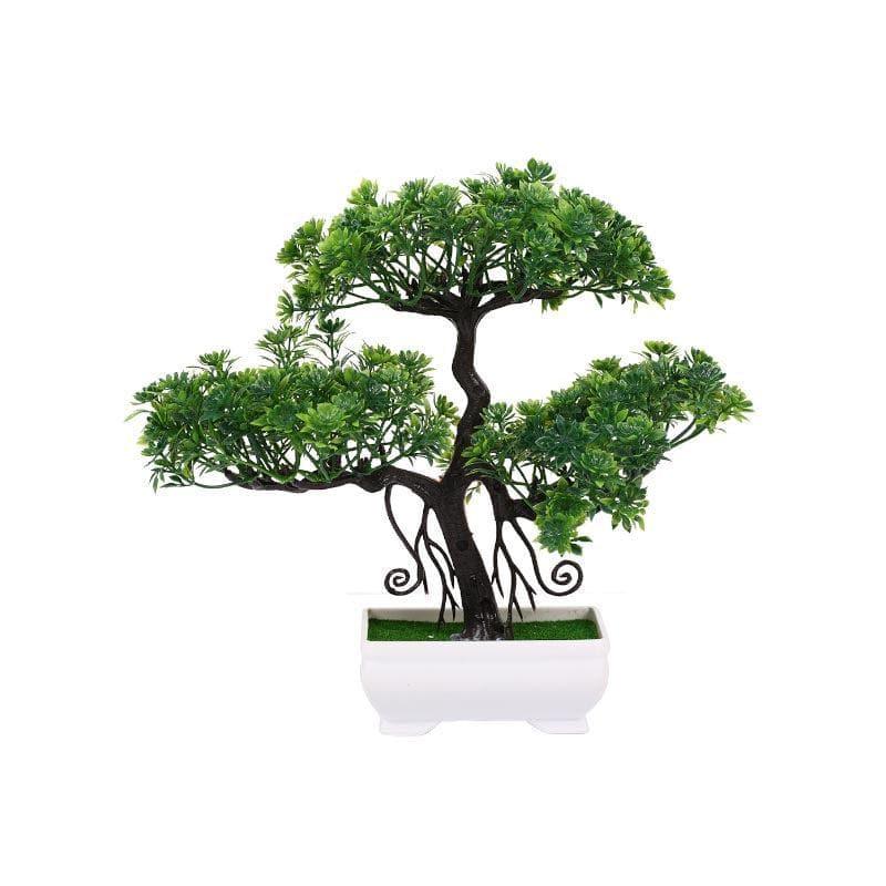 Buy Faux Short Bonsai (26 cms) - Green Artificial Plants from Vaaree