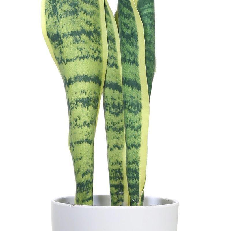 Buy Faux Snake Plant Bonsai (45 cms) - Light Green Artificial Plants from Vaaree