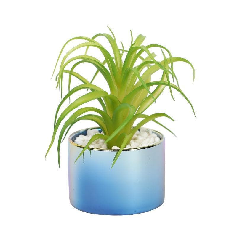 Buy Faux Succulent Leaf In Ombre Pot - 13.5 cms Artificial Plants from Vaaree