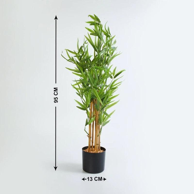 Buy Faux Tall Bamboo Bonsai In Plastic Pot - 3.12 ft Artificial Plants from Vaaree