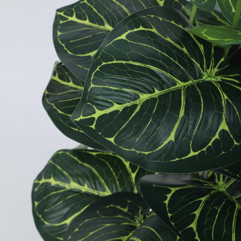 Artificial Plants - Faux Tropic Anthurium Silk Plant With Pot - 2.13 ft