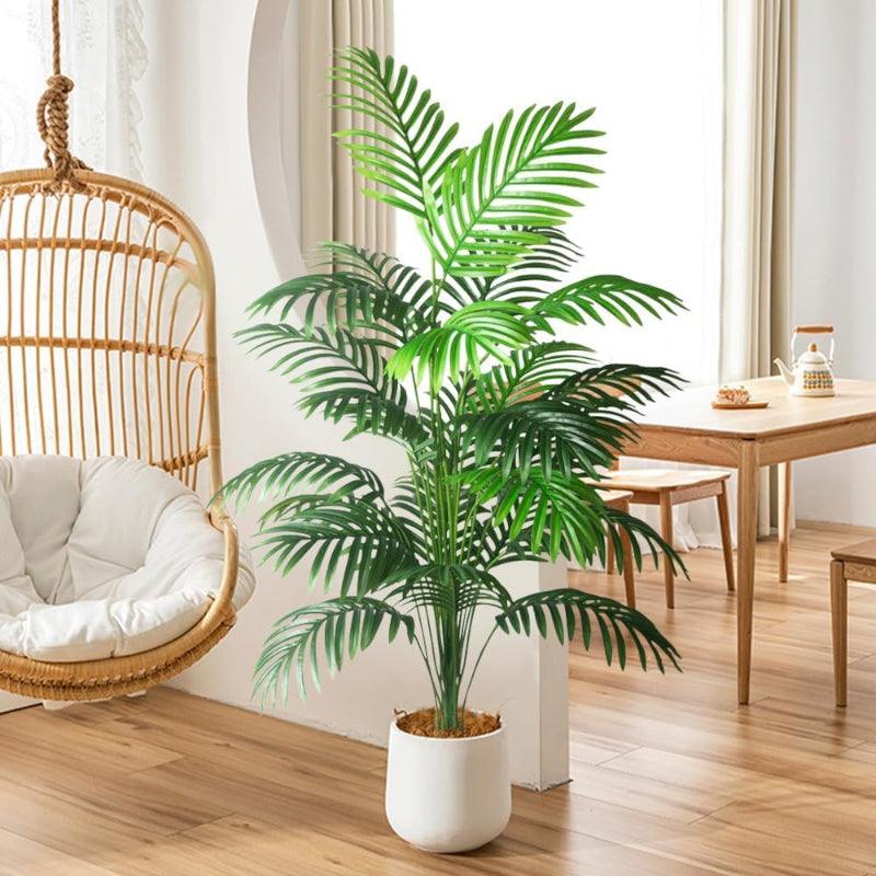 Buy Faux Tropic Butterfly Palm With Pot (3.61 ft) - Set Of Two Artificial Plants from Vaaree