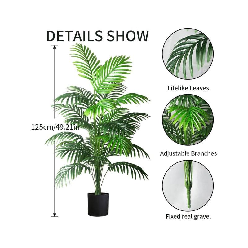 Buy Faux Tropic Butterfly Palm With Pot (3.61 ft) - Set Of Two Artificial Plants from Vaaree