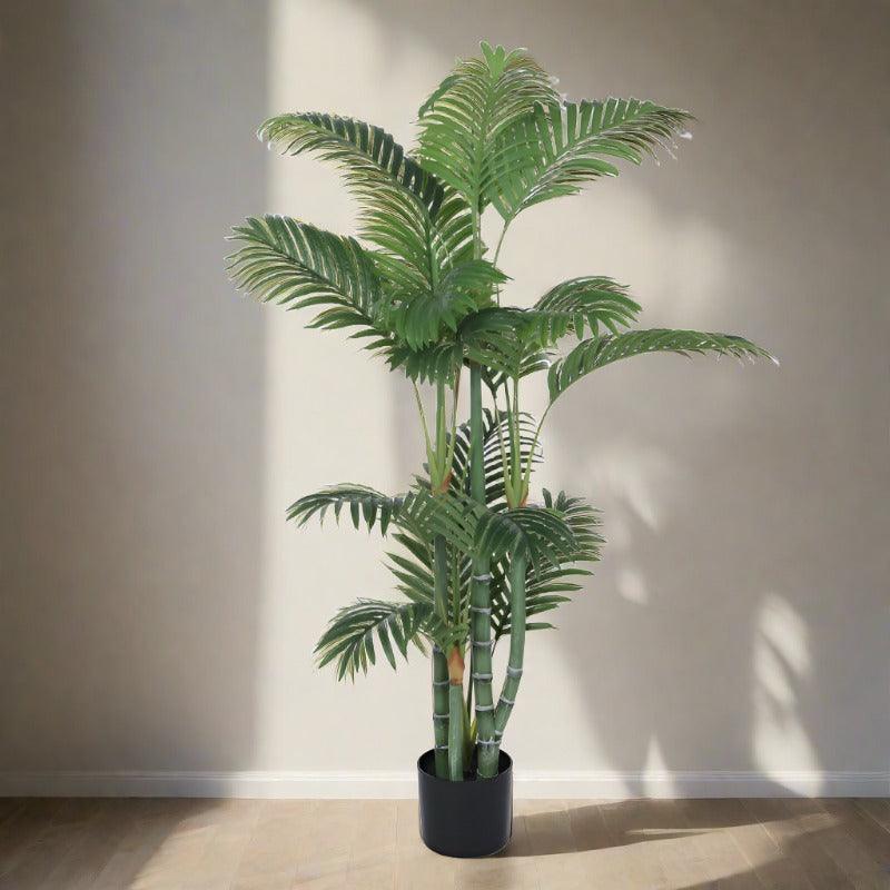 Buy Faux Tropic Cane Palm With Pot - 4.27 ft Artificial Plants from Vaaree