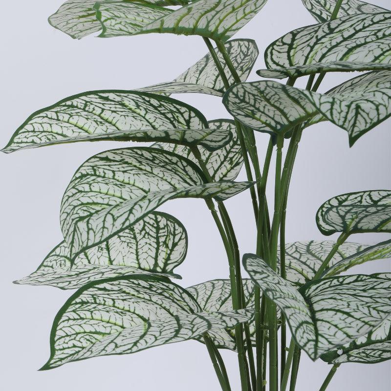 Artificial Plants - Faux Tropica Dieffenbachia Silk Plant With Pot - 2.13 ft