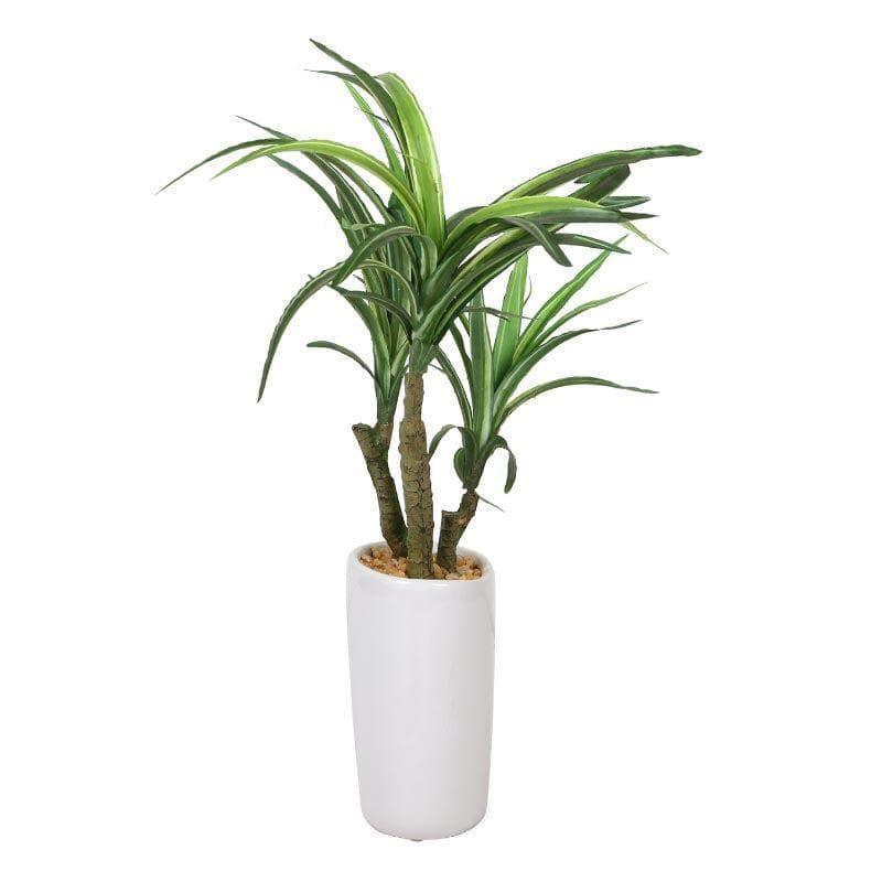 Artificial Plants - Faux Yucca Bonsai In Tube Pot - 38 cms