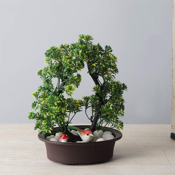 Artificial Plants - Fersha Faux Plant In Floda Pot - 24 cms