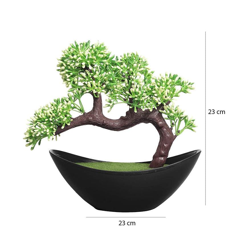 Buy Ghela Faux Plant In Boat Pot - 23 cms Artificial Plants from Vaaree