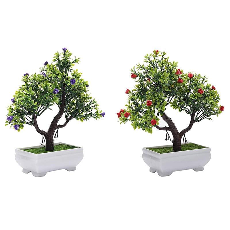 Artificial Plants - Hira Faux Plant In Nesha Pot (24 cms) - Set Of Two