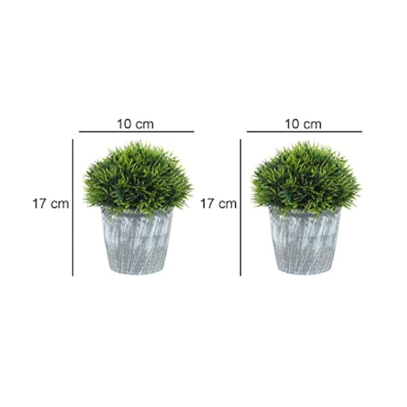 Buy Leva Faux Plant In Garcia Pot (17 cms) - Set Of Two Artificial Plants from Vaaree