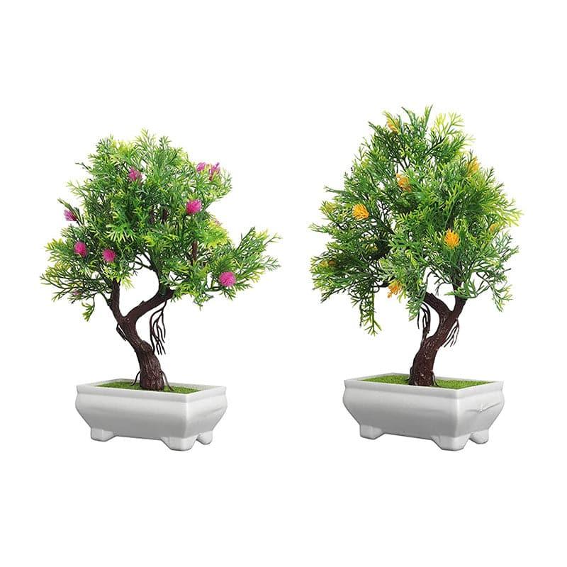 Artificial Plants - Meya Faux Plant In Nesha Pot (26 cms) - Set Of Two